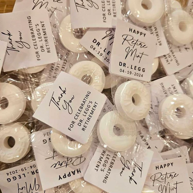 Mint to Be Retirement Favors Personalized Retirement Favor Mints Retirement Favor