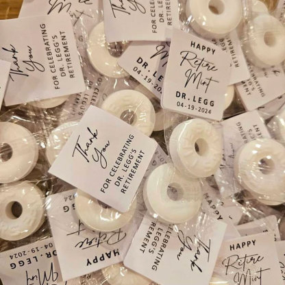 Mint to Be Retirement Favors Personalized Retirement Favor Mints Retirement Favor