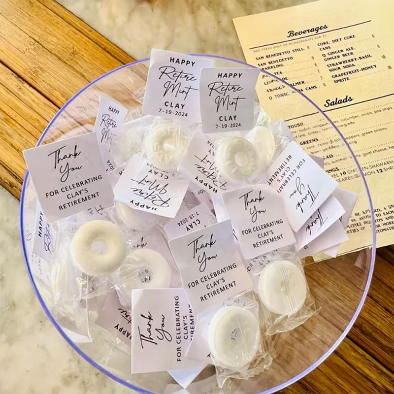 Mint to Be Retirement Favors Personalized Retirement Favor Mints Retirement Favor