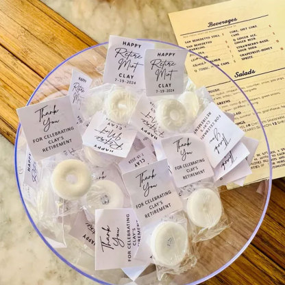 Mint to Be Retirement Favors Personalized Retirement Favor Mints Retirement Favor