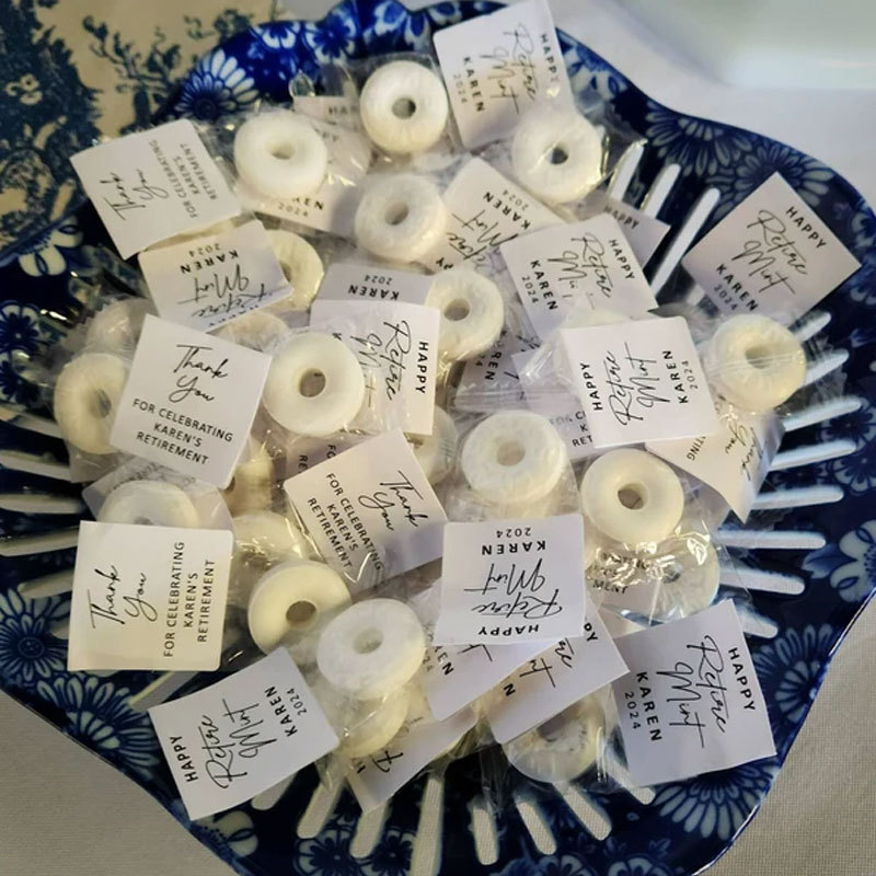 Mint to Be Retirement Favors Personalized Retirement Favor Mints Retirement Favor