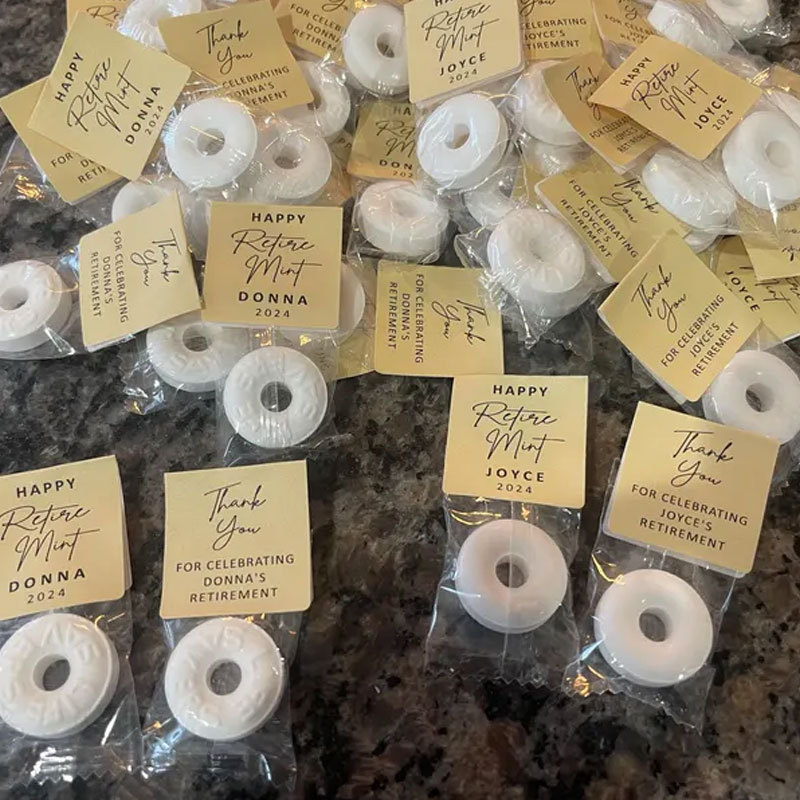 Mint to Be Retirement Favors Personalized Retirement Favor Mints Retirement Favor