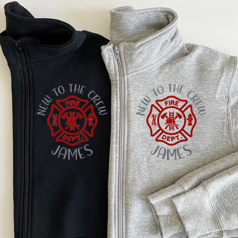New To The Crew Firefighter Pullover Jacket