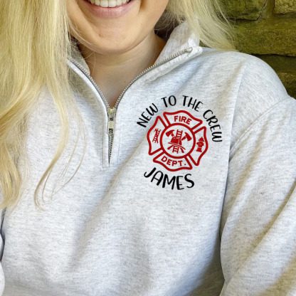 New To The Crew Firefighter Pullover Jacket