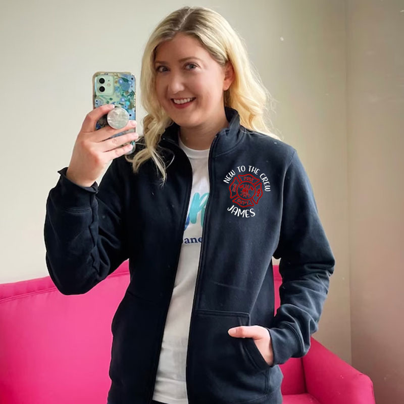 New To The Crew Firefighter Pullover Jacket