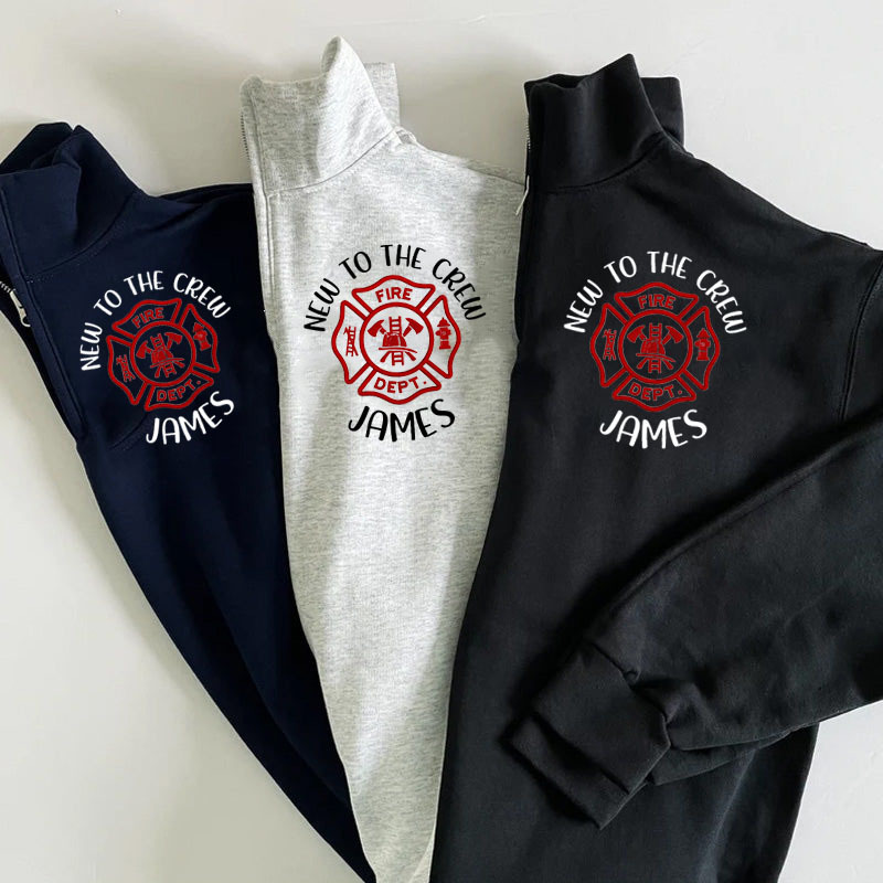 New To The Crew Firefighter Pullover Jacket