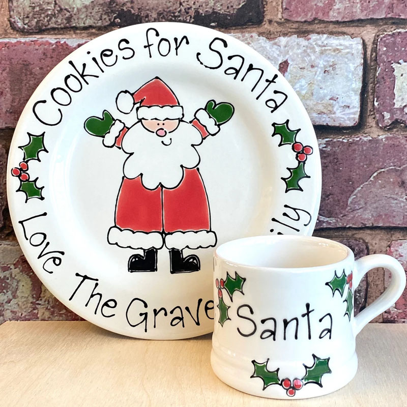 Personalised Cookies For Santa Plate