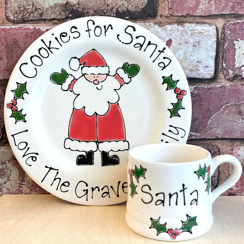 Personalised Cookies For Santa Plate