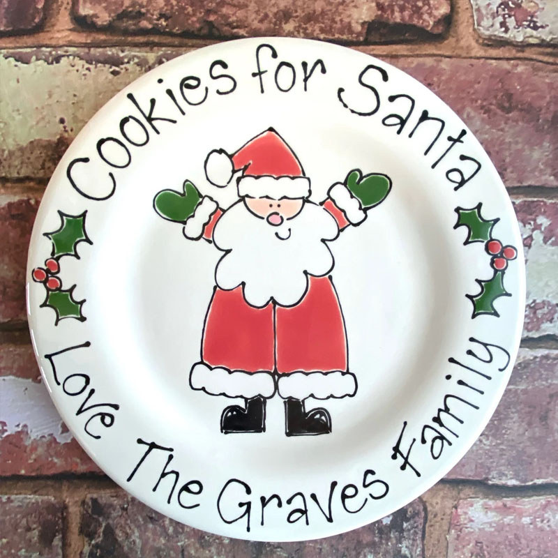 Personalised Cookies For Santa Plate