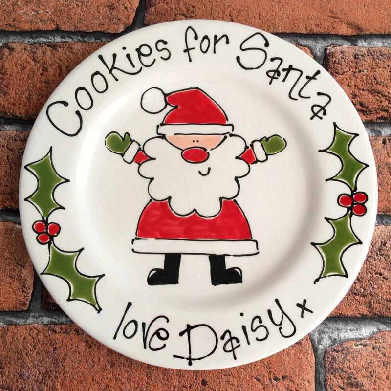 Personalised Cookies For Santa Plate