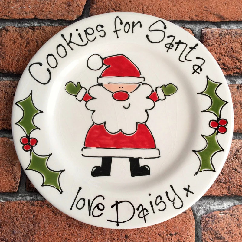 Personalised Cookies For Santa Plate