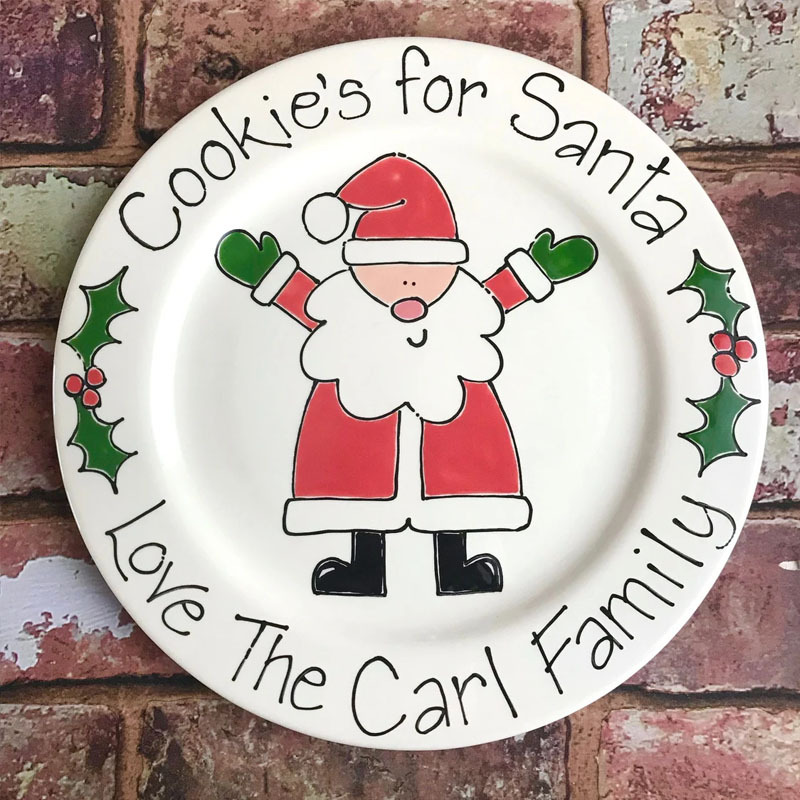 Personalised Cookies For Santa Plate
