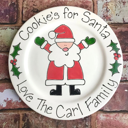Personalised Cookies For Santa Plate