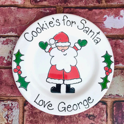 Personalised Cookies For Santa Plate