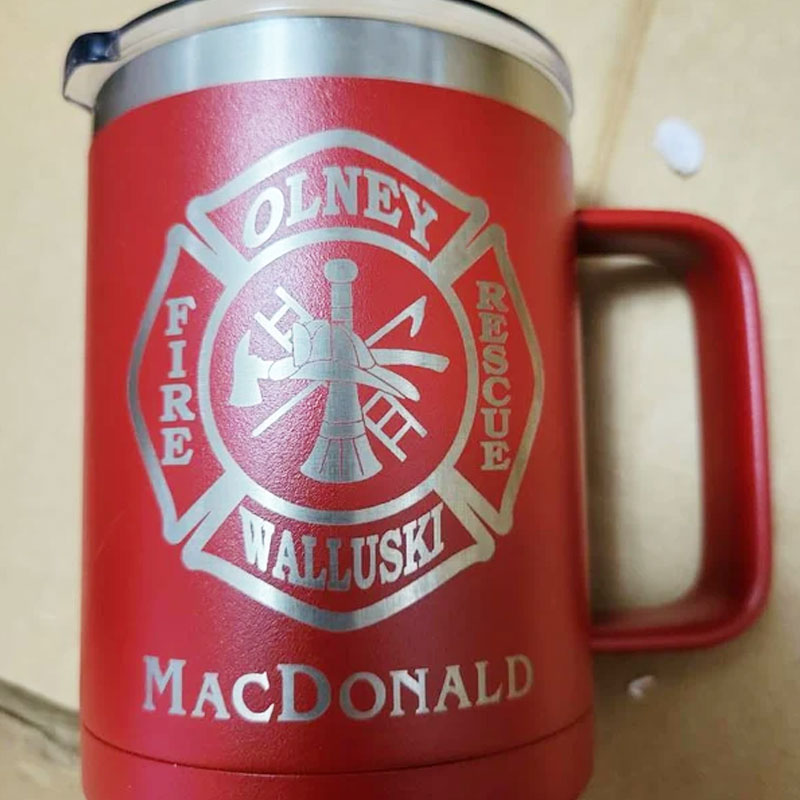 Personalized Firefighters Coffee Mug Engraved Cup