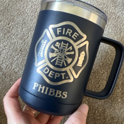 Personalized Firefighters Coffee Mug Engraved Cup
