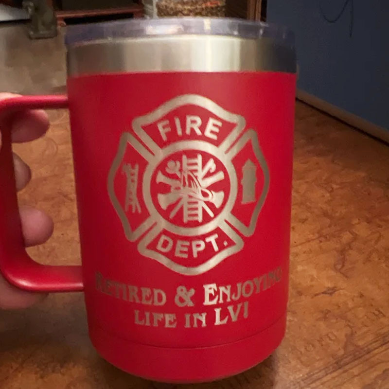 Personalized Firefighters Coffee Mug Engraved Cup