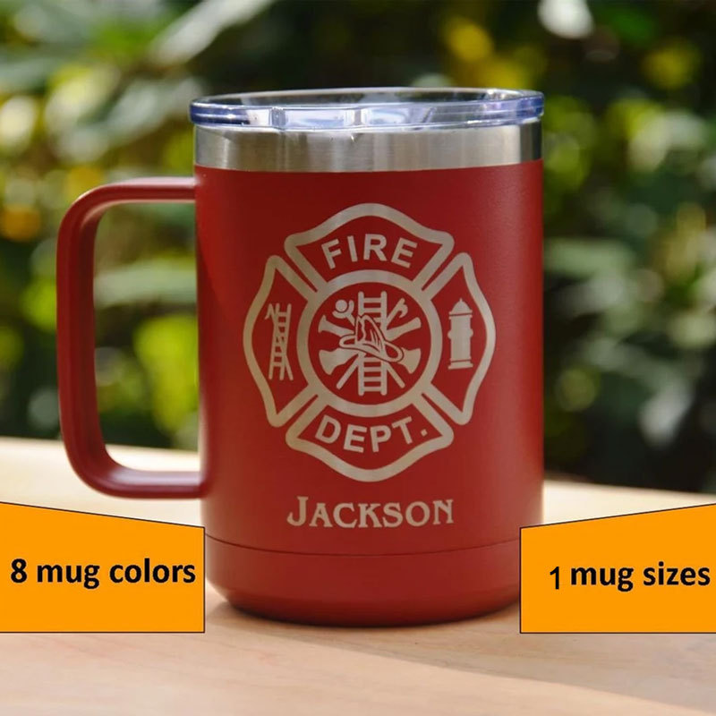 Personalized Firefighters Coffee Mug Engraved Cup