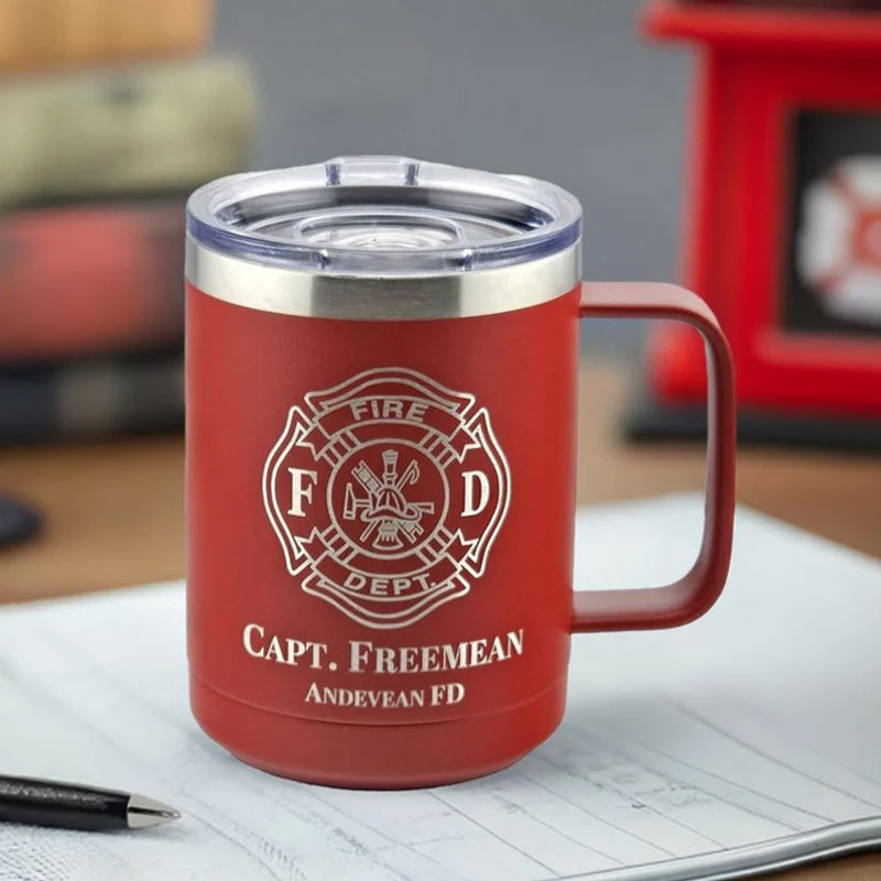 Personalized Firefighters Coffee Mug Engraved Cup