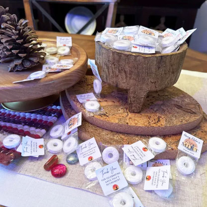 Retire Mints with Personalized Background Party Favors Label Tag Stickers