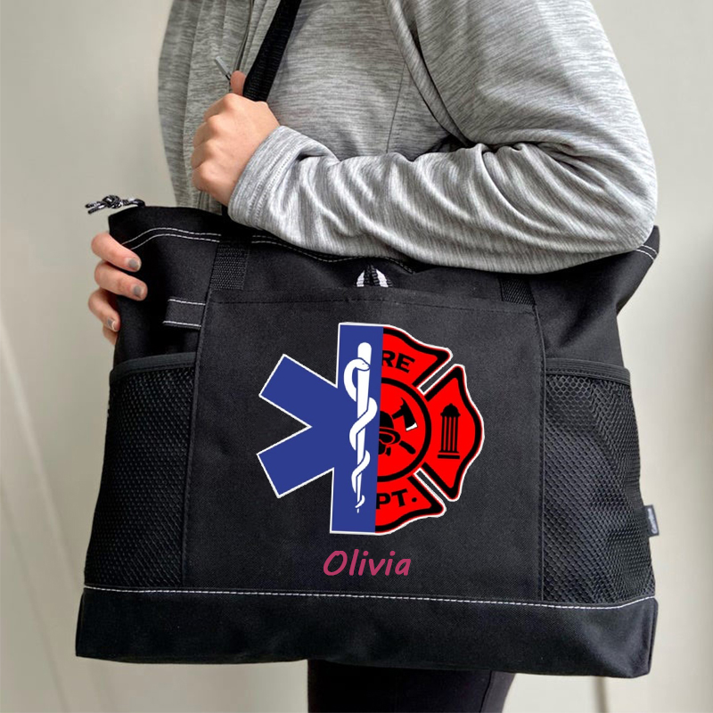 Star of Life Fire Department Symbol Custom Tote Bag
