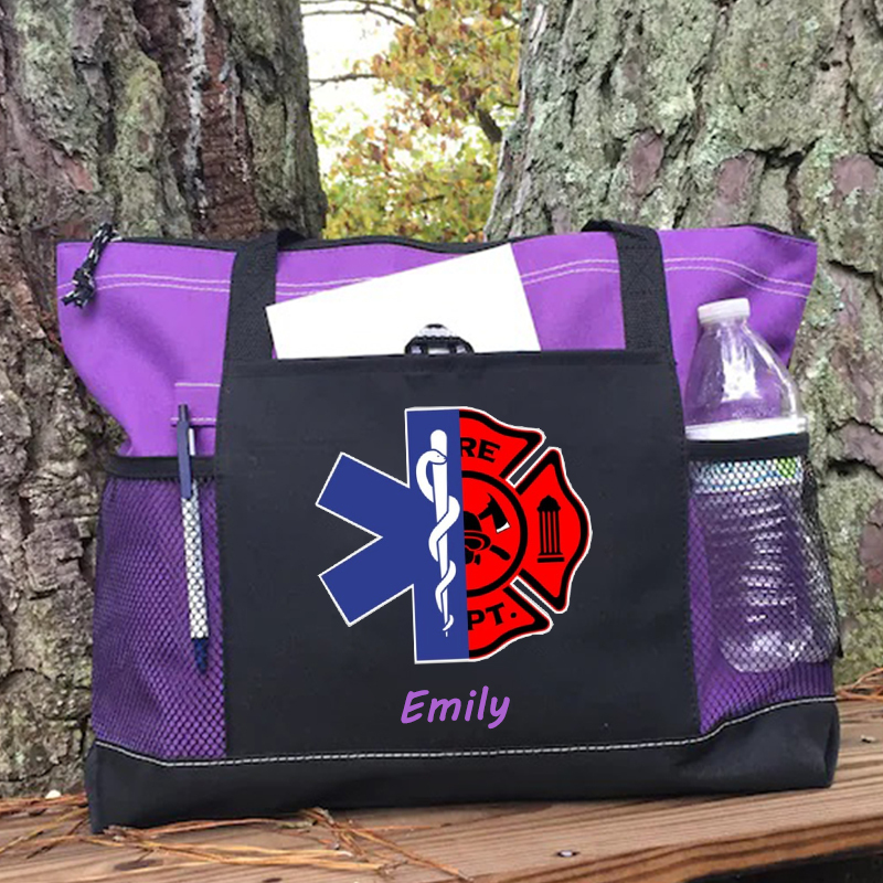 Star of Life Fire Department Symbol Custom Tote Bag