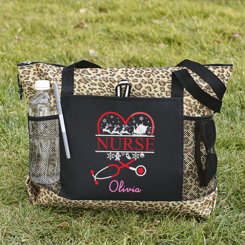 Stethoscope Nurse christmas Custom Tote Bag