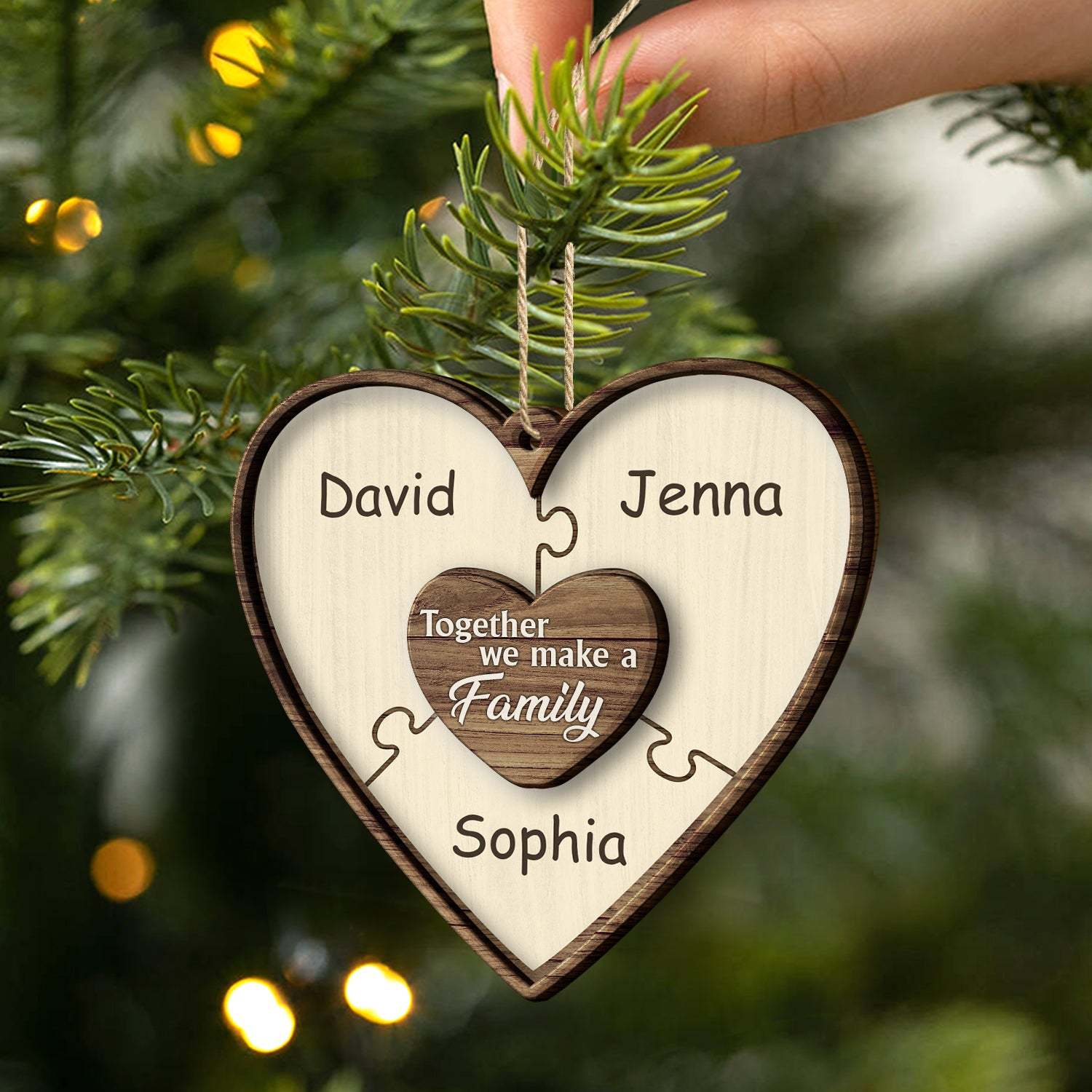 Christmas Puzzle Together We Make A Family - Gift For Family