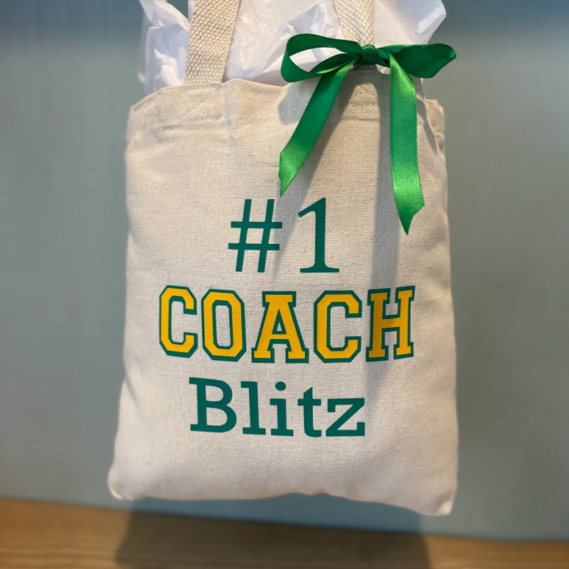 Senior Banquet Gift Tote Bag Name Number 2025 Jersey Team hockey School Sports