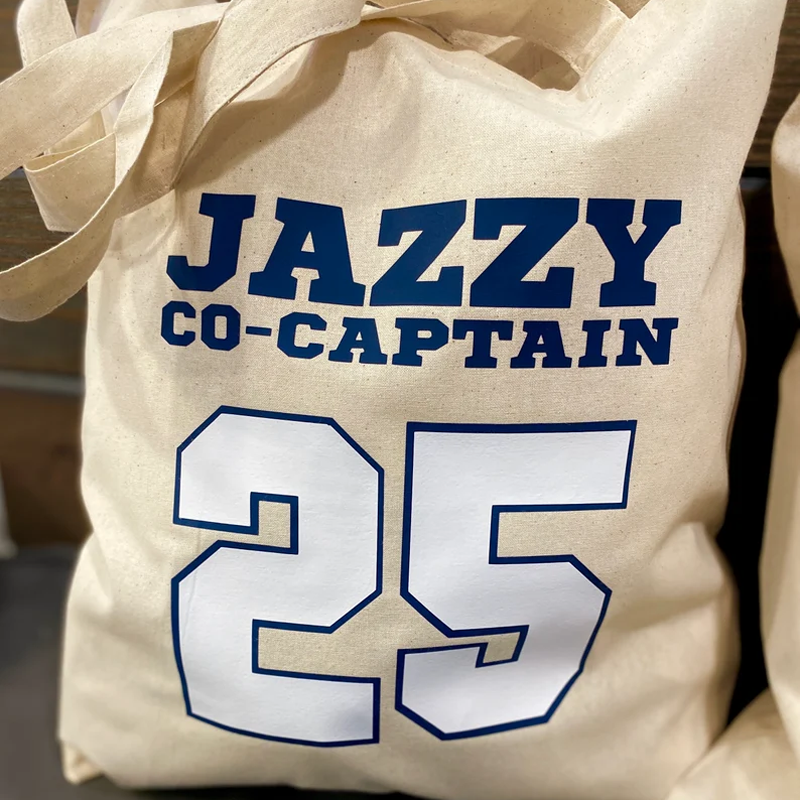 Senior Banquet Gift Tote Bag Name Number 2025 Jersey Team hockey School Sports