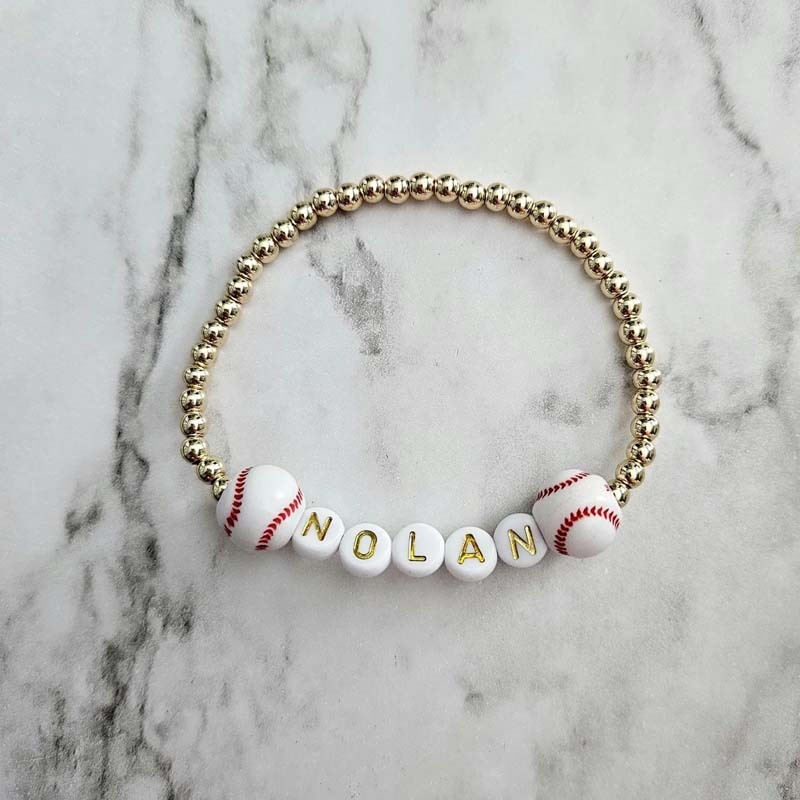 Baseball mom bracelet baseball mom gift baseball gift ball mom stackable bracelets for mama MLB
