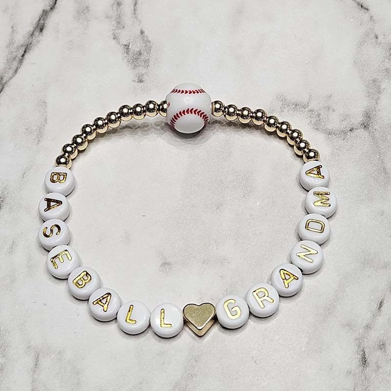 Baseball mom bracelet baseball mom gift baseball gift ball mom stackable bracelets for mama MLB