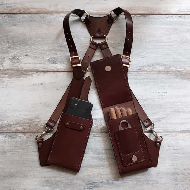 Real Leather Cigar case, Leather Cigar accessories, Leather Cigar Holder