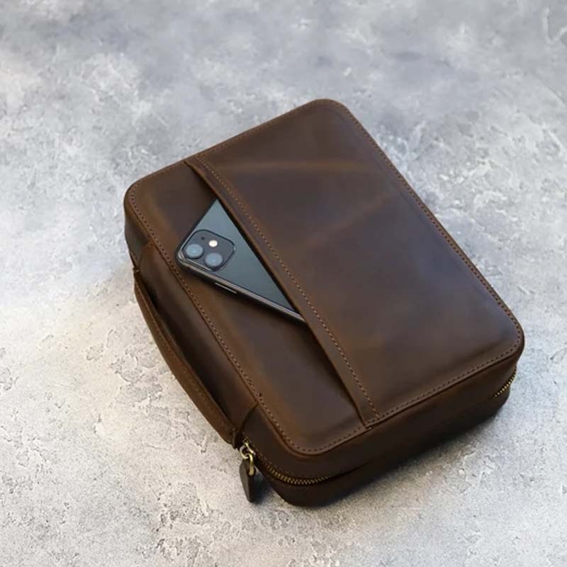 Personalized Leather Cigar Case- Leather Cigar Holder- Leather Case for Cigar