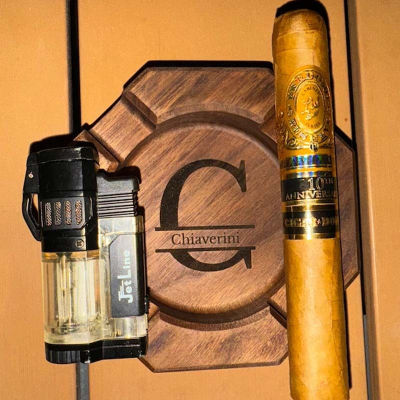 Personalized Cigar Ashtray Cigar Holder Unique Ashtray Walnut Ashtray