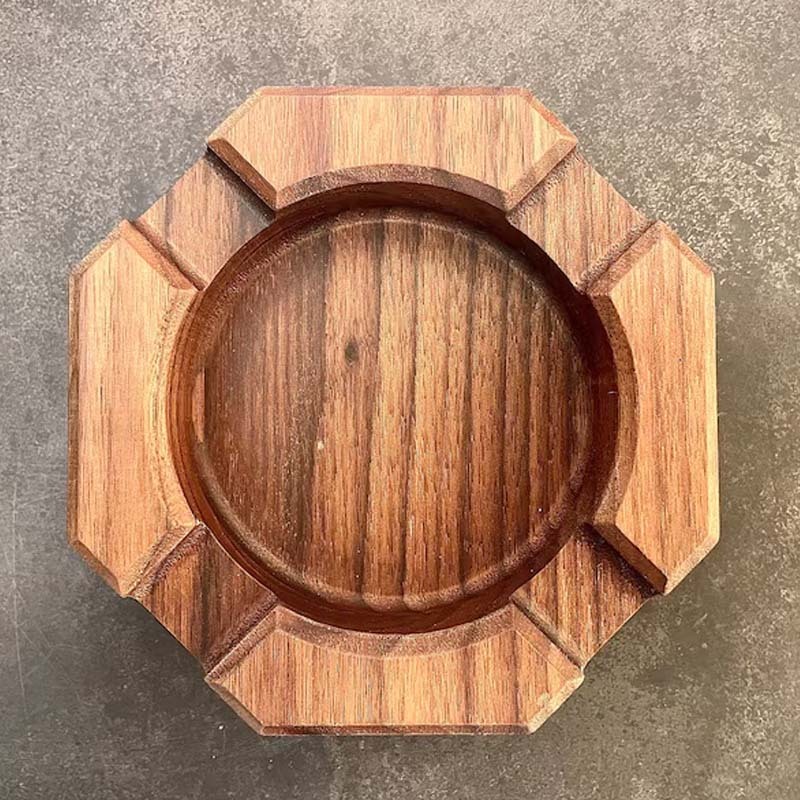 Personalized Cigar Ashtray Cigar Holder Unique Ashtray Walnut Ashtray