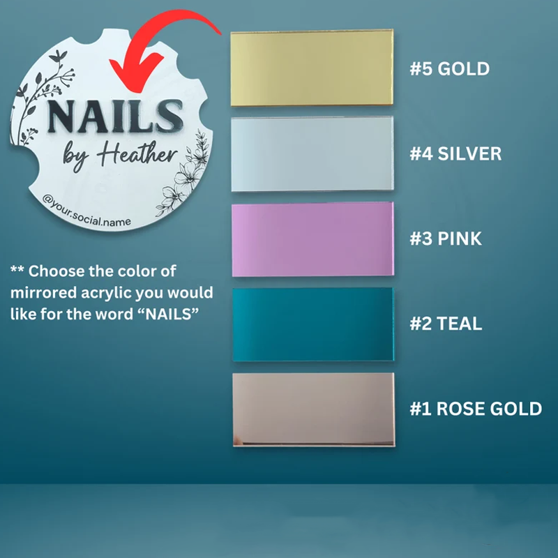 Nailfie Disc Photo prop for Nails Nail Tech Gifts Beauty Salon Sign