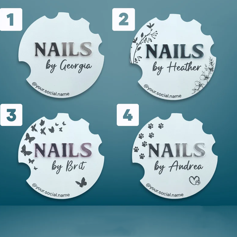 Nailfie Disc Photo prop for Nails Nail Tech Gifts Beauty Salon Sign