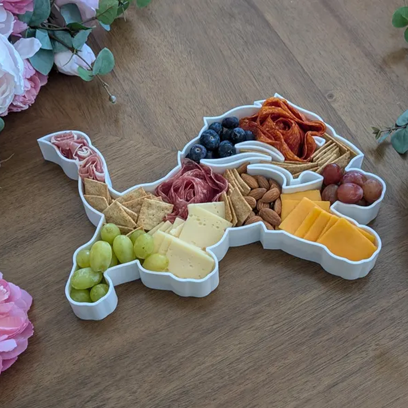 Custom American Football NFL team trays for charcuteries SOLID washable and reusable