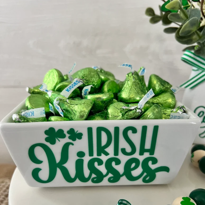 St. Patricks Day candy dish St Patricks day shelf decor St patricks day gift