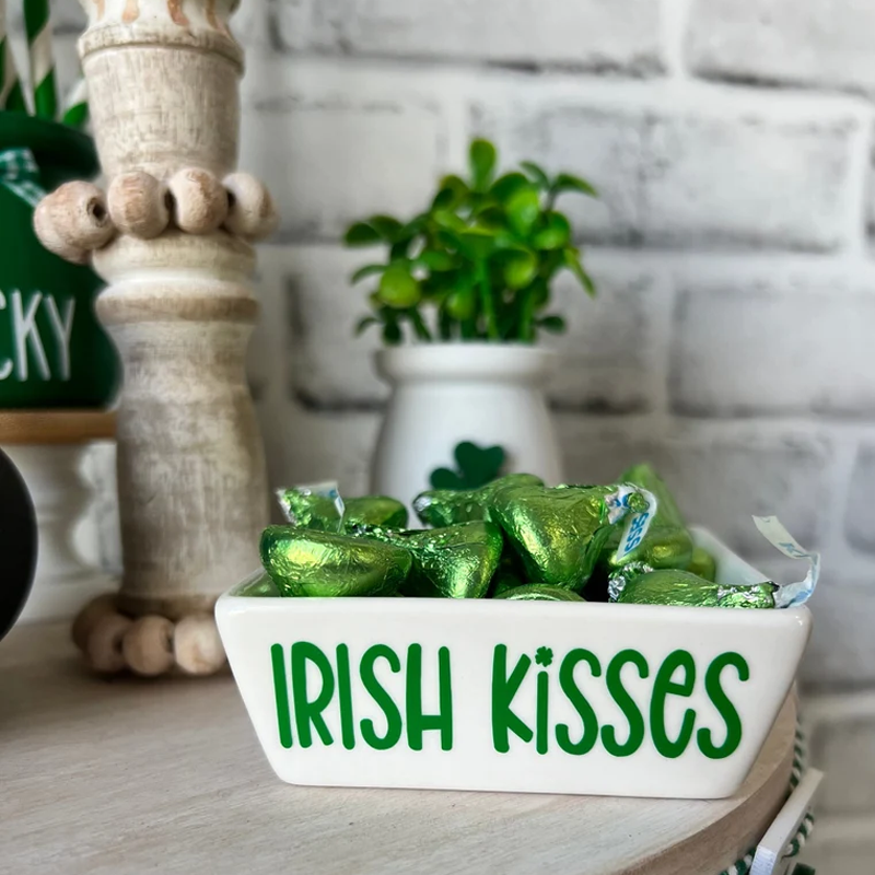 St Patrick's tiered tray St. Patrick's Day Tiered Tray Decor Irish Kisses