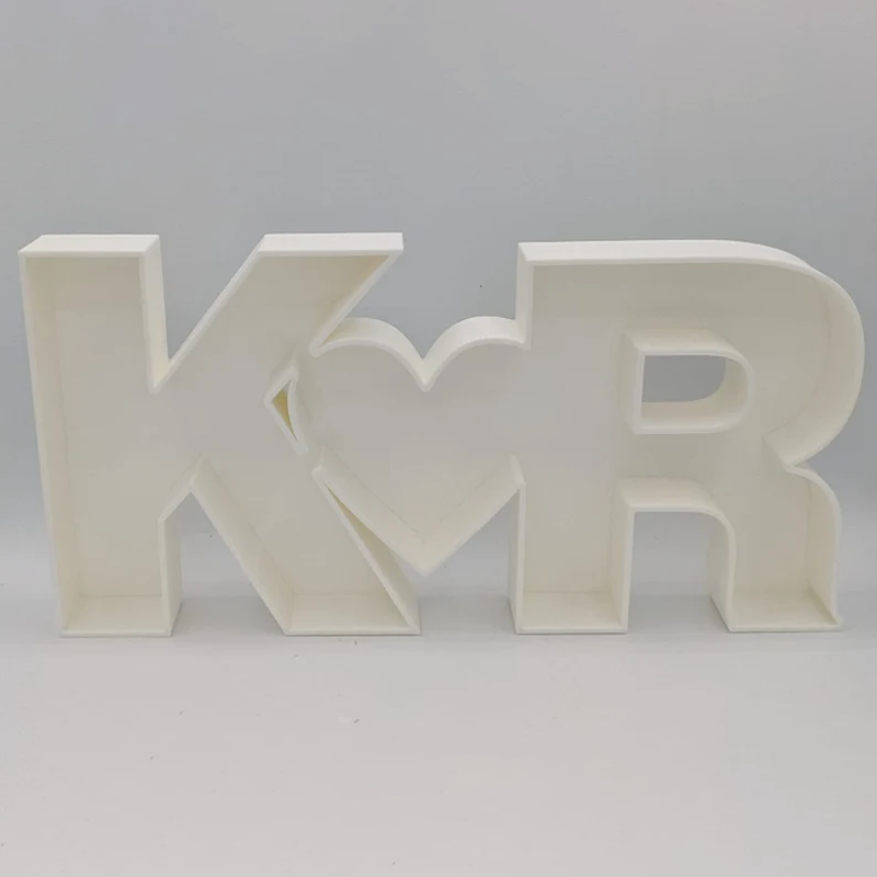 Fillable Initials Tray stand-up charcuteries candies sweets cupcakes food safe material