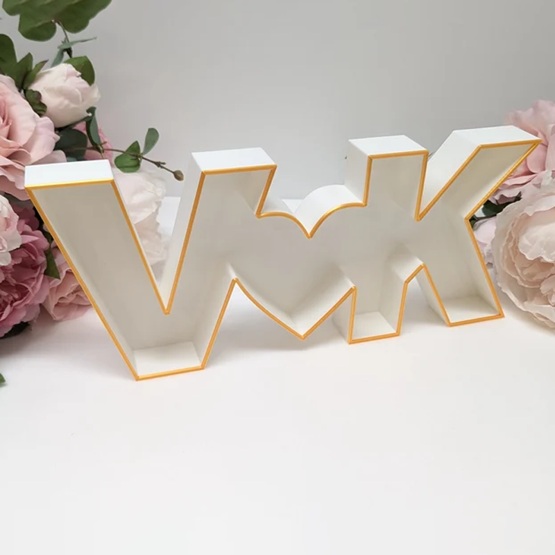 Fillable Initials Tray stand-up charcuteries candies sweets cupcakes food safe material