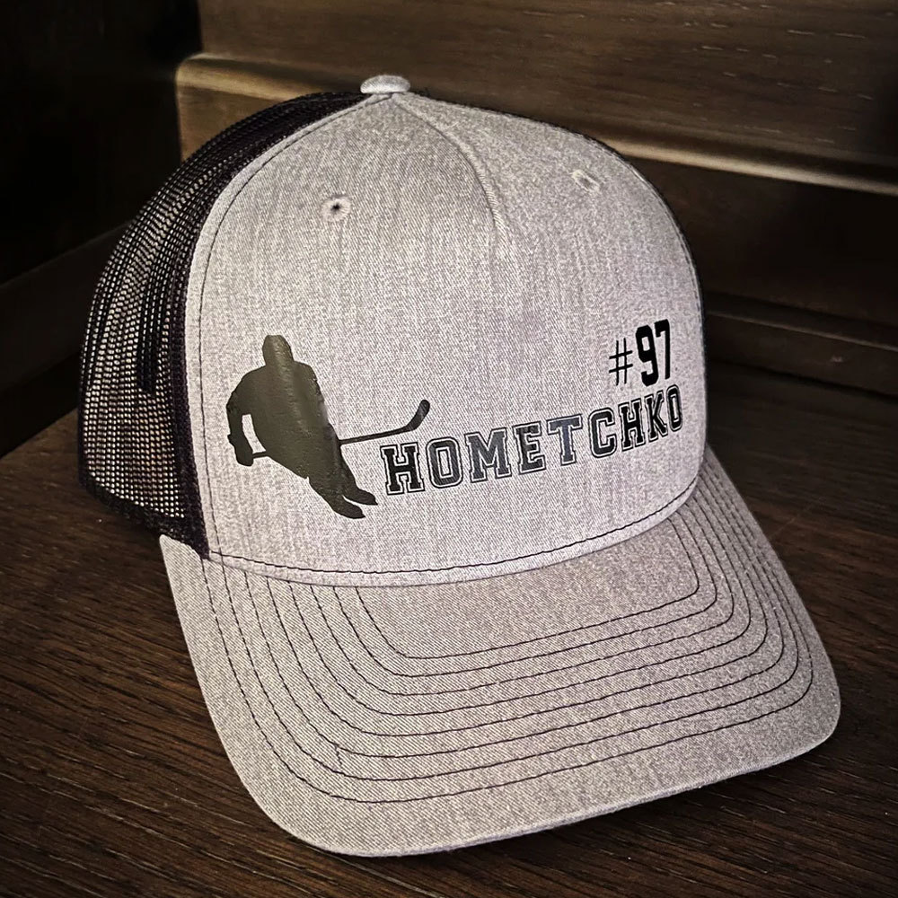 Personalized Hockey Truck Hat With Name and Number