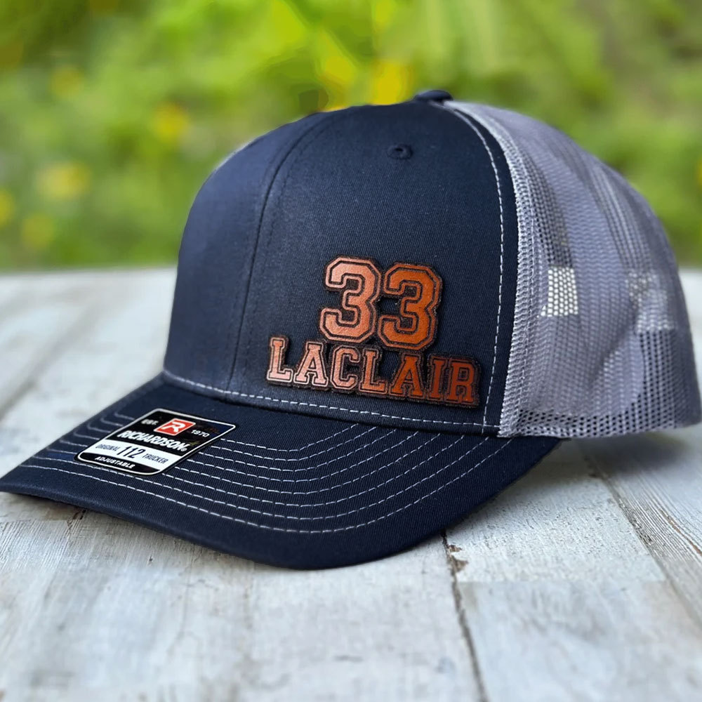 Personalized Hat with Jersey Number and Name for Hockey Lovers