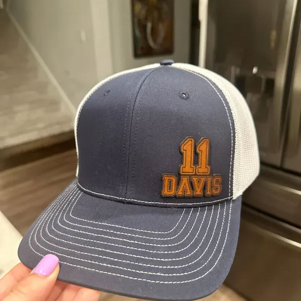 Personalized Hat with Jersey Number and Name for Hockey Lovers