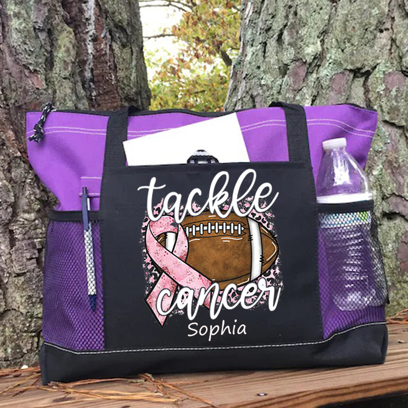 Tackle cancer Breast cancer awareness Tote Bag