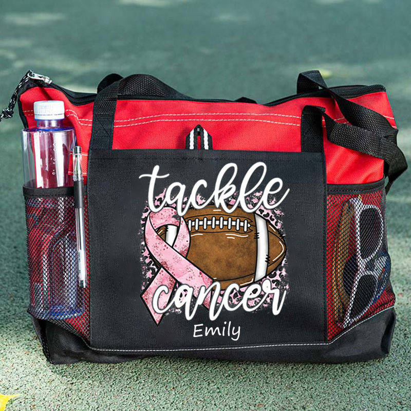 Tackle cancer Breast cancer awareness Tote Bag
