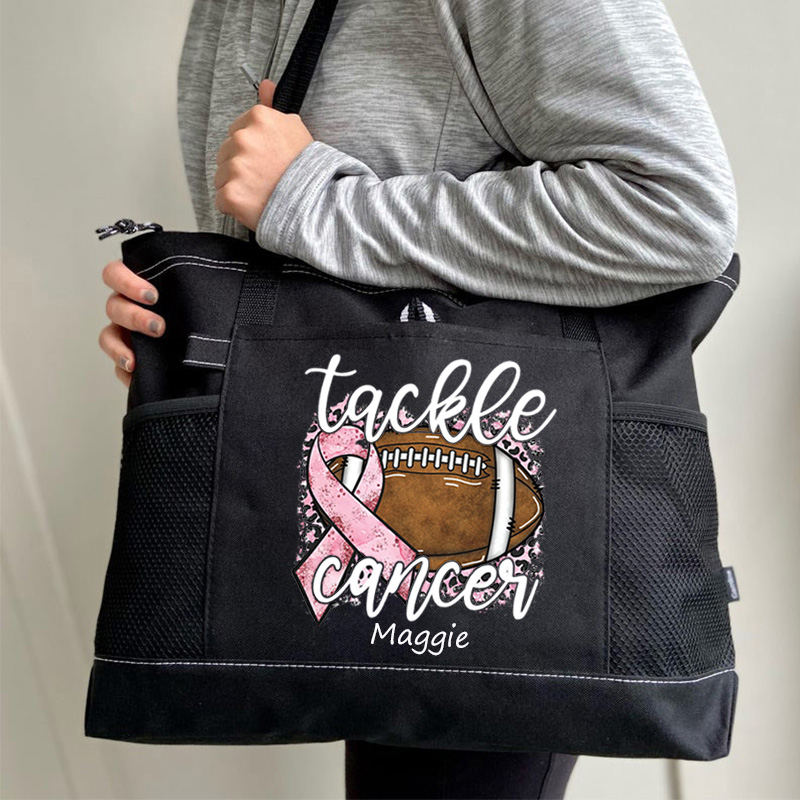 Tackle cancer Breast cancer awareness Tote Bag
