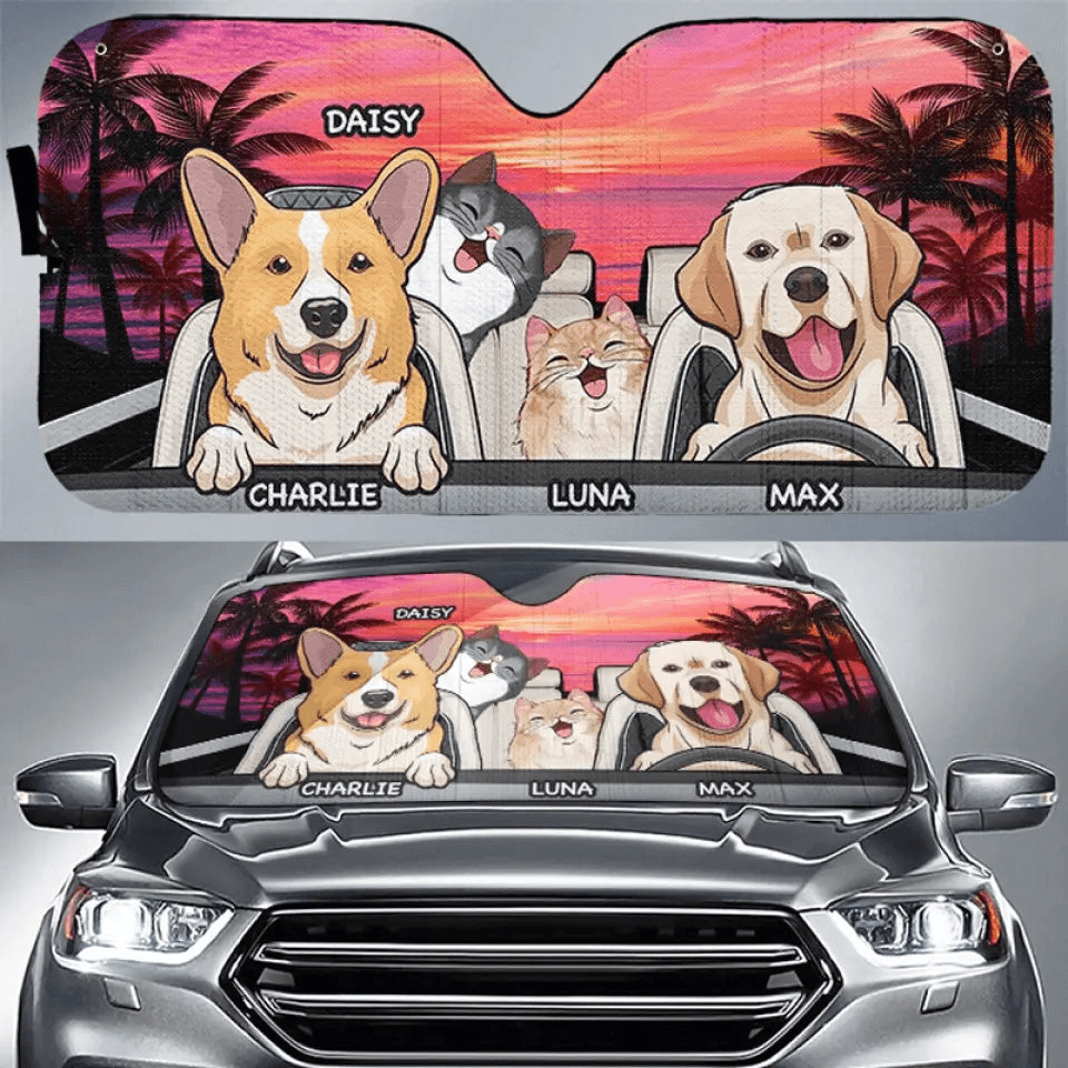 Personalized Auto Windshield Sunshade Custom Car Window Protector